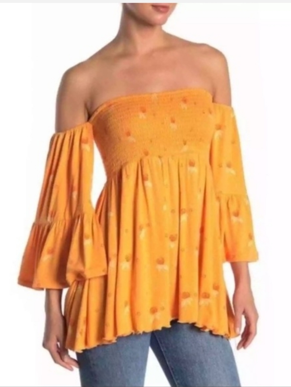 Free People Lana Top In Golden Poppy